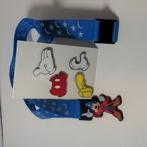 Disney Trading Pins - Mickey Mouse & lanyard